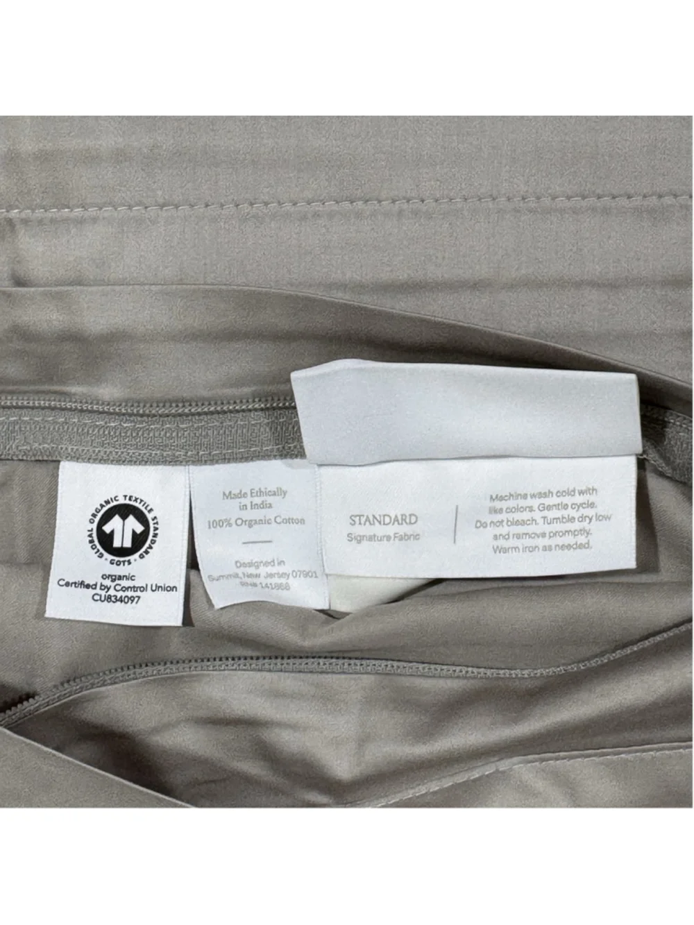 Boll & Branch Signature Hemmed Duvet Set In Pewter - Full/Queen